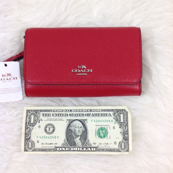 Coach Handbags - Coach 16115B Red phone wallet